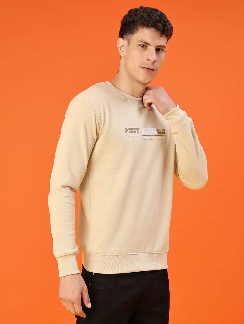 men chest print long sleeve regular fit sweatshirt - 22172045 -  Standard Image - 2