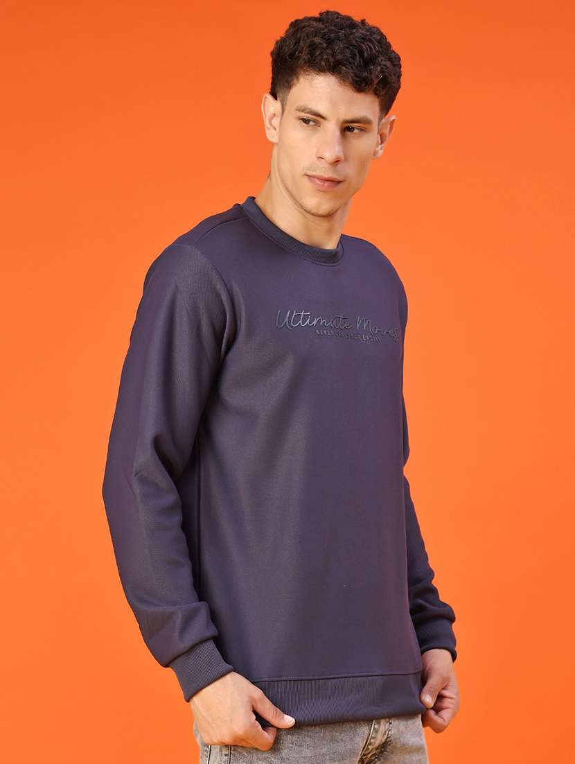 men chest print long sleeve regular fit sweatshirt - 22172100 -  Standard Image - 2