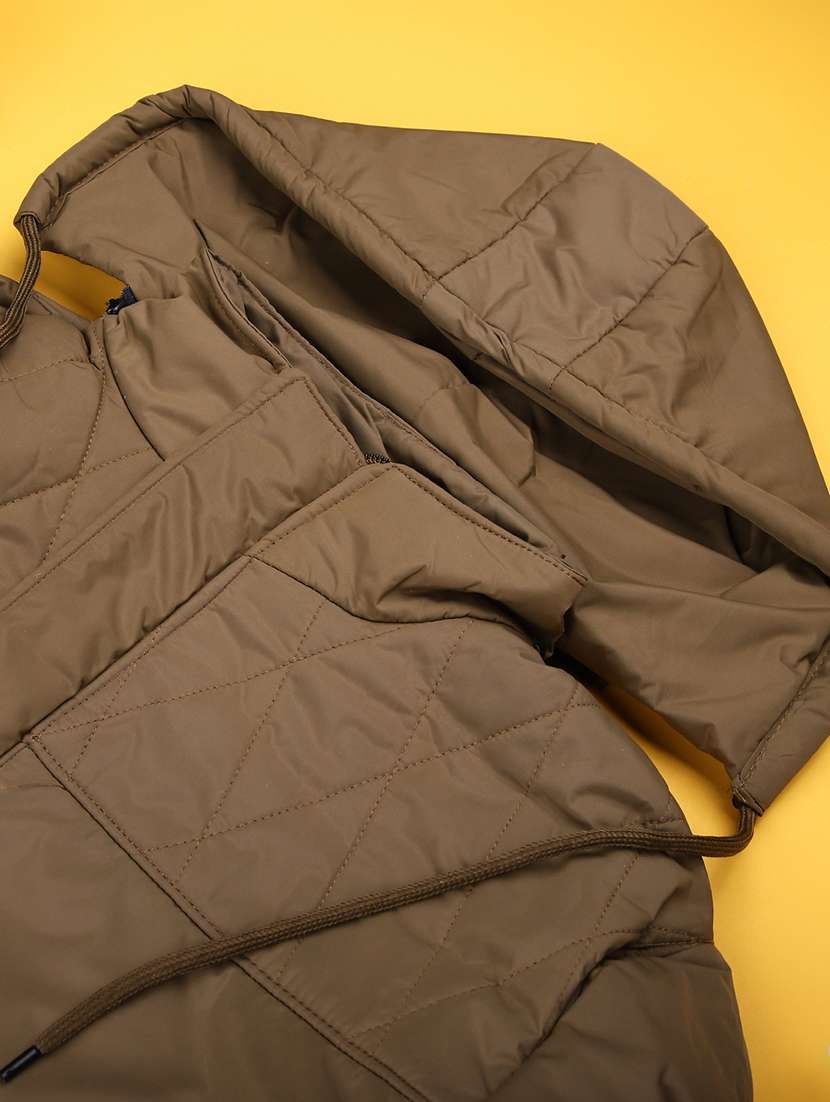 kids solid long sleeve hooded quilted jacket - 22172148 -  Standard Image - 2