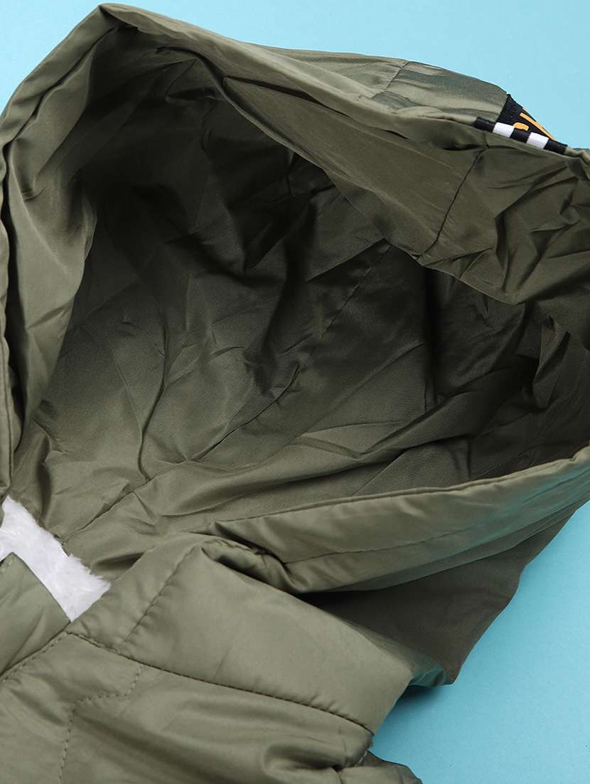 kids solid long sleeve hooded quilted jacket - 22172231 -  Standard Image - 2