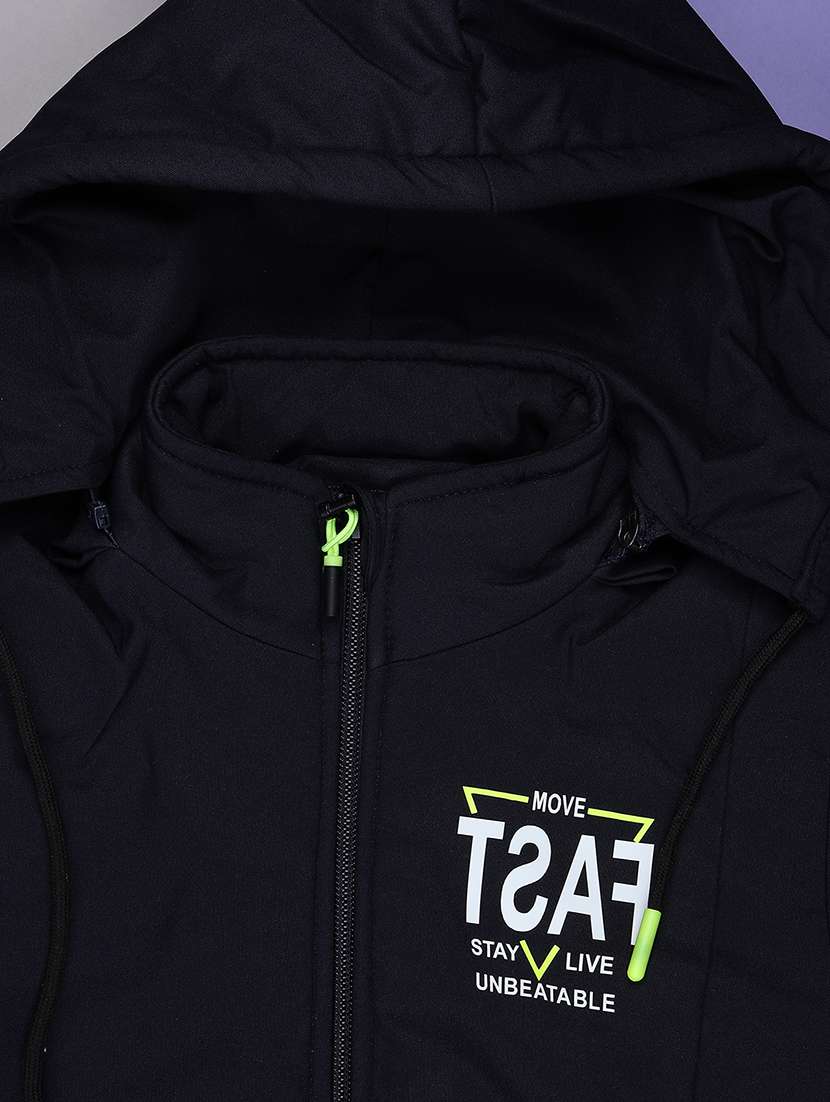 boys navy blue hooded casual jacket - 22172233 -  Standard Image - 2