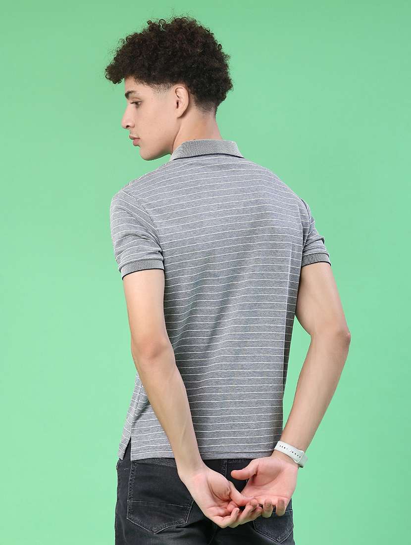 men striped short sleeve slim fit t-shirt - 22172298 -  Standard Image - 2