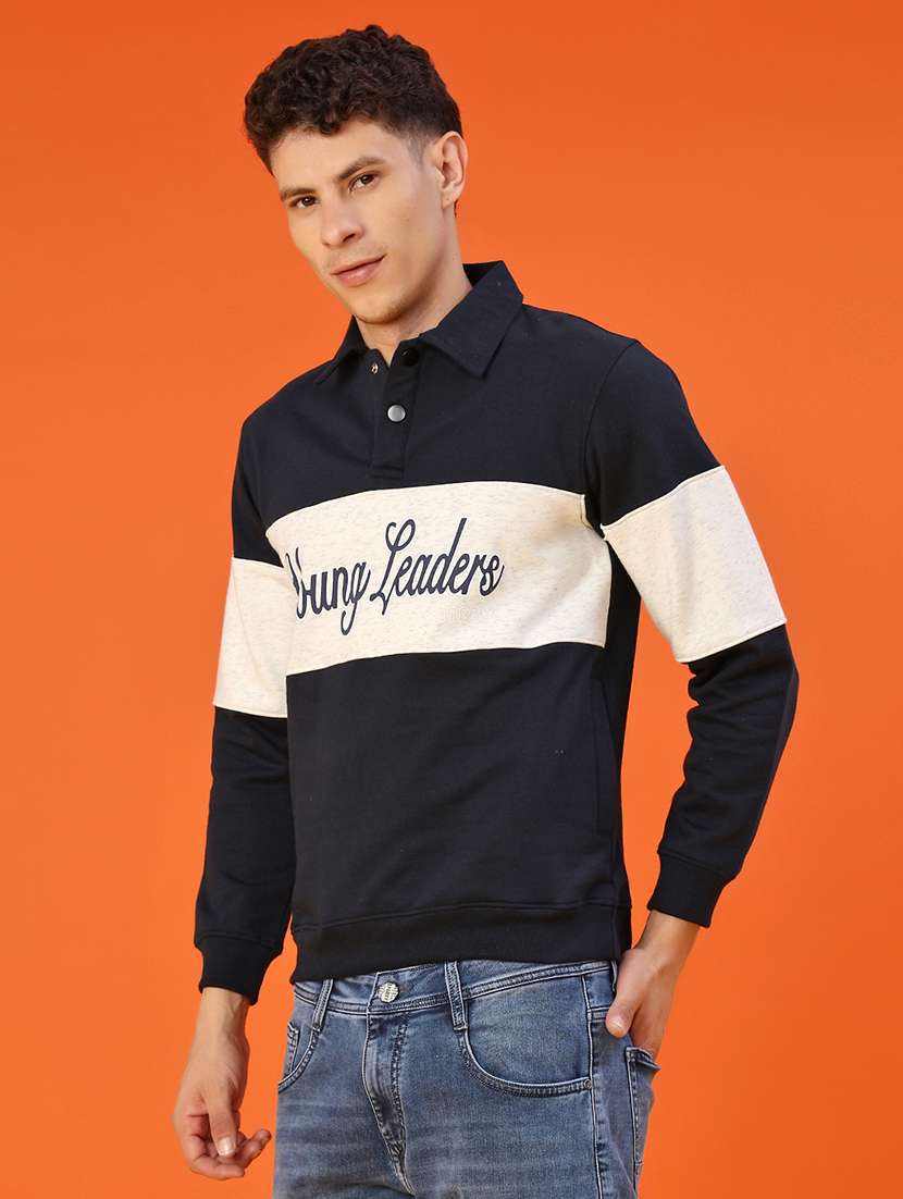men chest print long sleeve regular fit sweatshirt - 22172302 -  Standard Image - 2