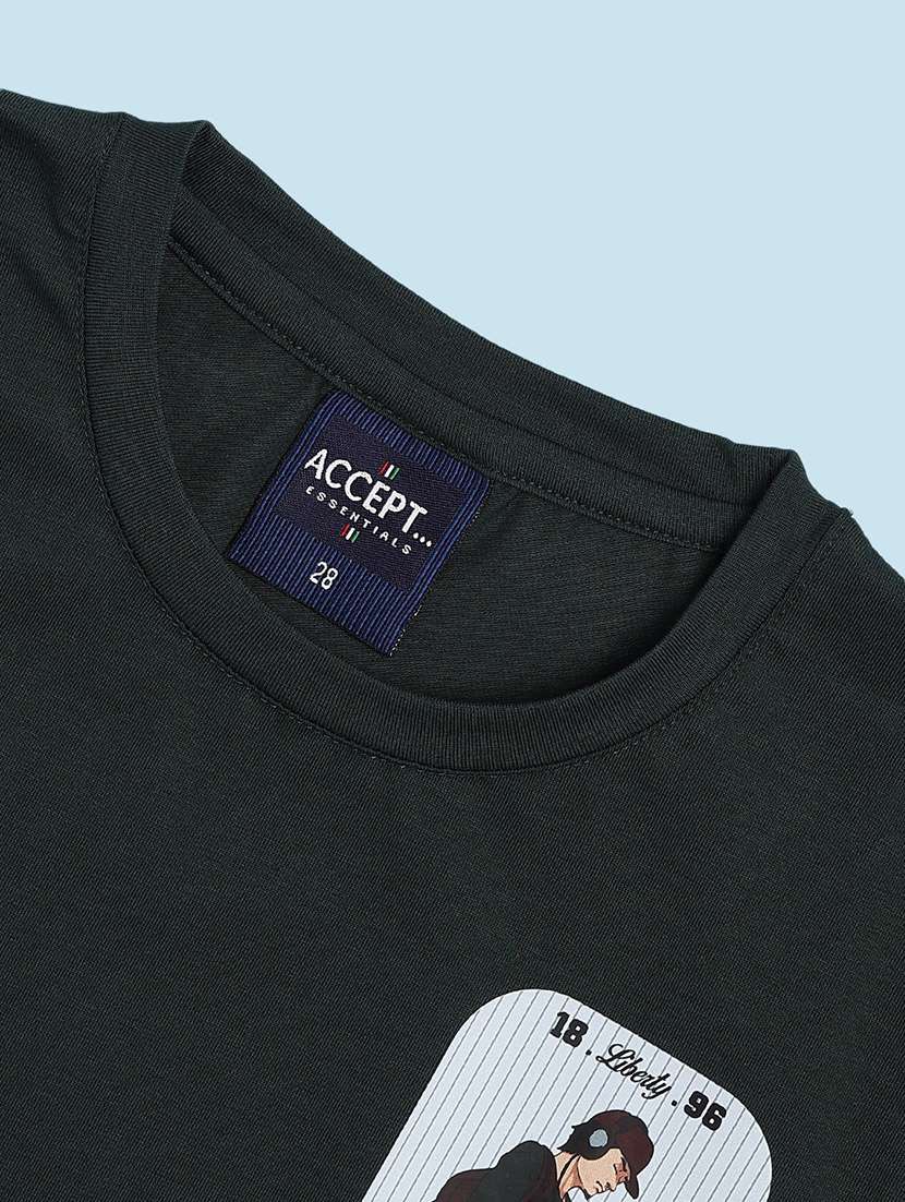 green cotton blend tshirt - 22172632 -  Standard Image - 2