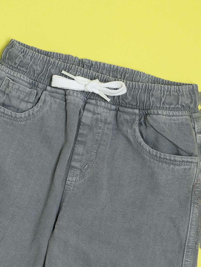 boys grey poly cotton plain jean - 22173056 -  Standard Image - 2