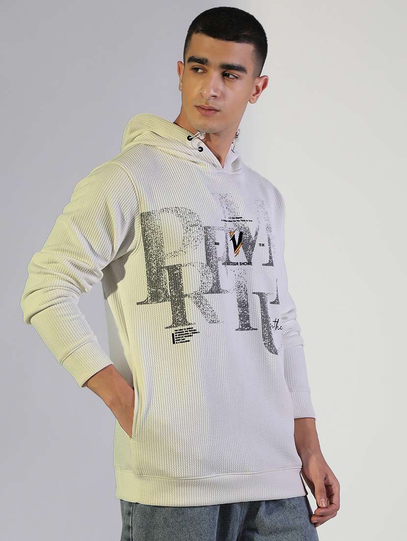 men printed long sleeve hooded sweatshirt - 22173620 -  Standard Image - 2