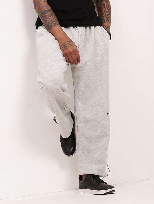 men solid mid rise full length track pant - 22173642 -  Standard Image - 0