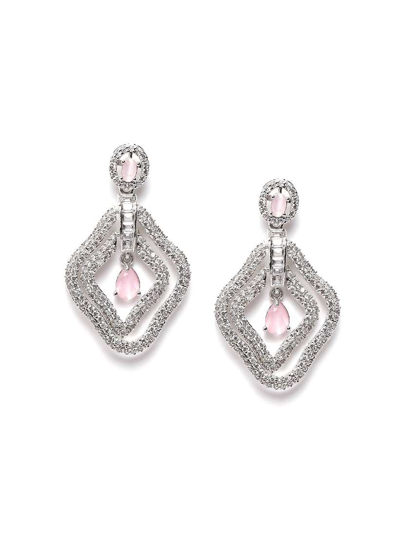 designer pink ad leaf earrings - 22173816 -  Standard Image - 2
