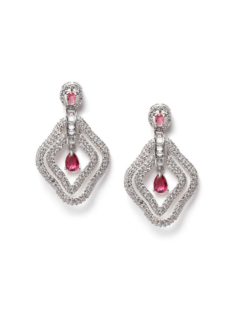 designer red ad leaf earrings - 22173817 -  Standard Image - 2