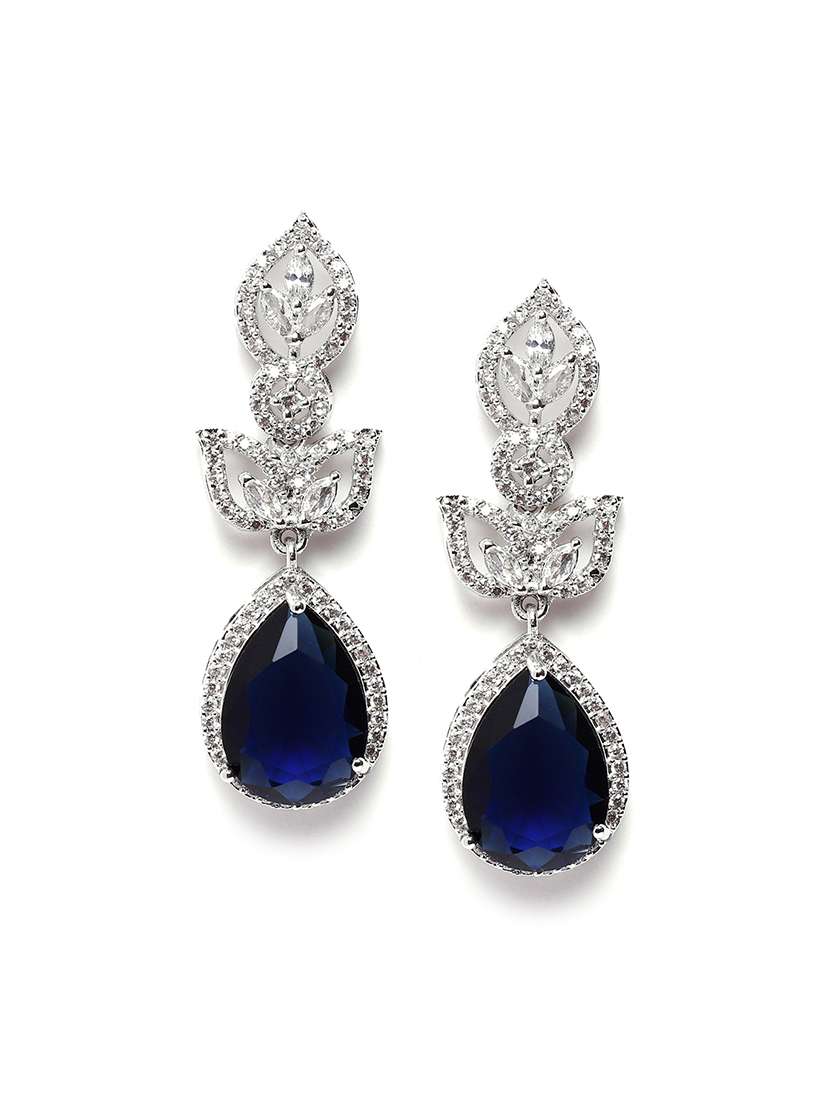 luxurious blue ad drop earrings - 22173818 -  Standard Image - 2