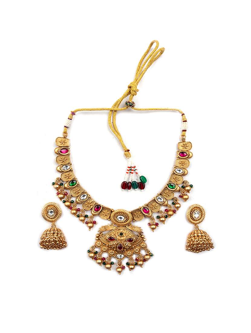 regal rajwadi kempu necklace set - 22173839 -  Standard Image - 2
