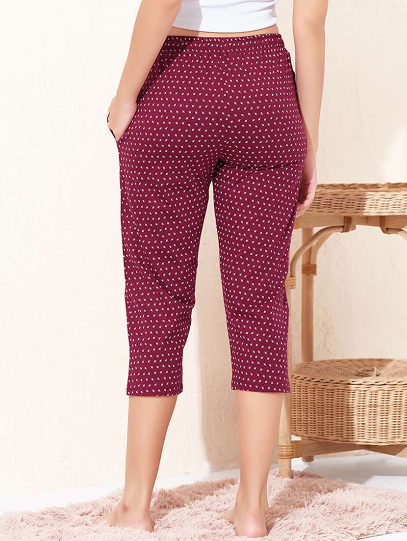 women printed mid rise regular fit capri - 22173956 -  Standard Image - 2