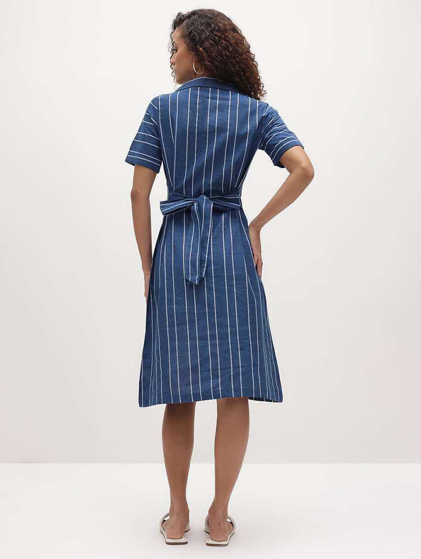 blue cotton shirt dress - 22174097 -  Standard Image - 2