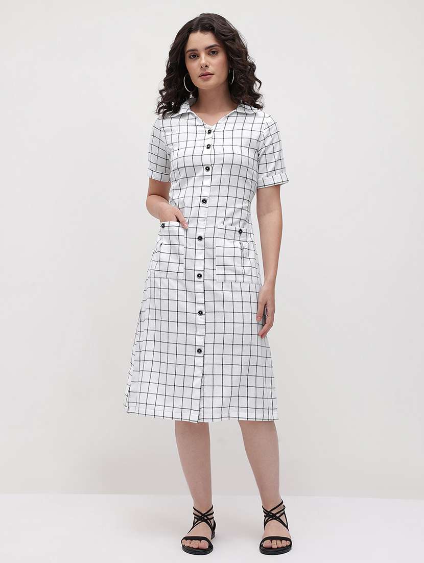 white cotton shirt dress - 22174098 -  Standard Image - 7