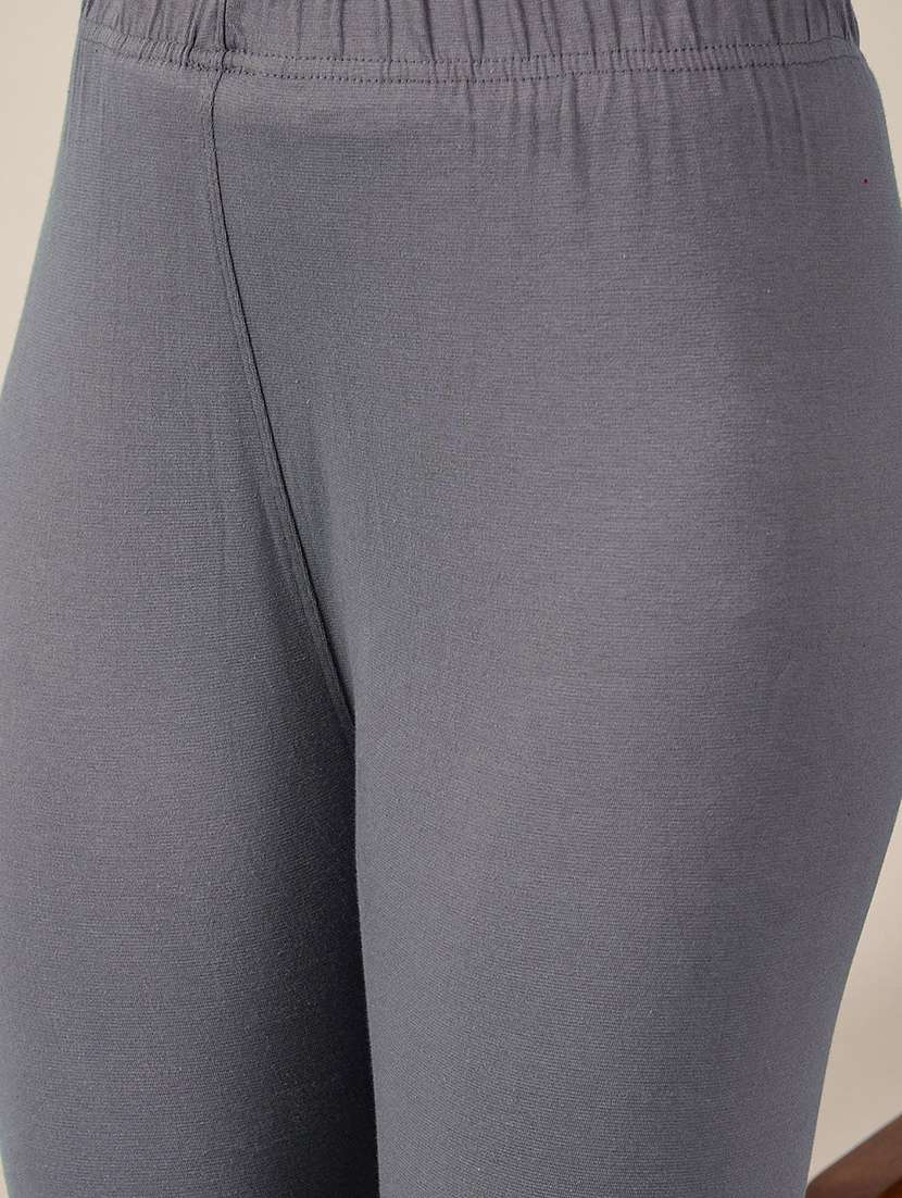 women pack of 3 solid mid rise legging - 22174428 -  Standard Image - 7