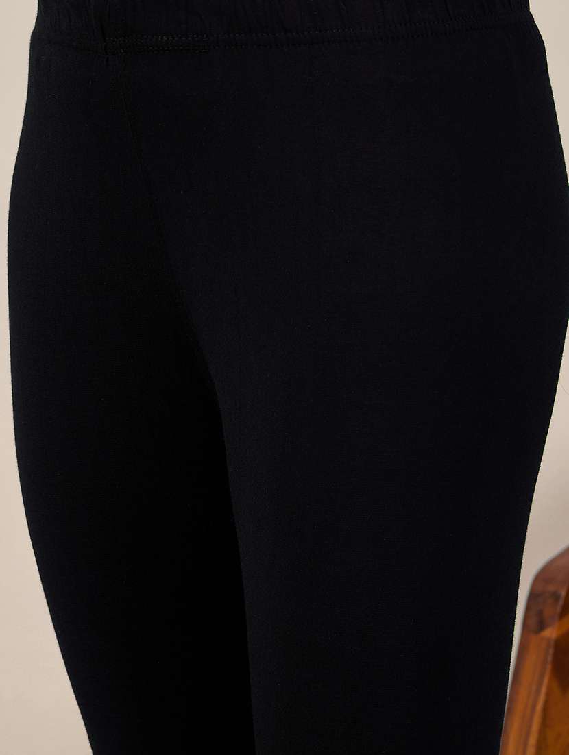 women pack of 3 solid mid rise legging - 22174460 -  Standard Image - 7