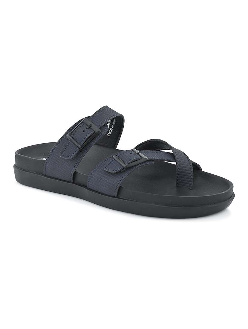 men navy blue solis lip on strap sandal - 22174762 -  Standard Image - 2