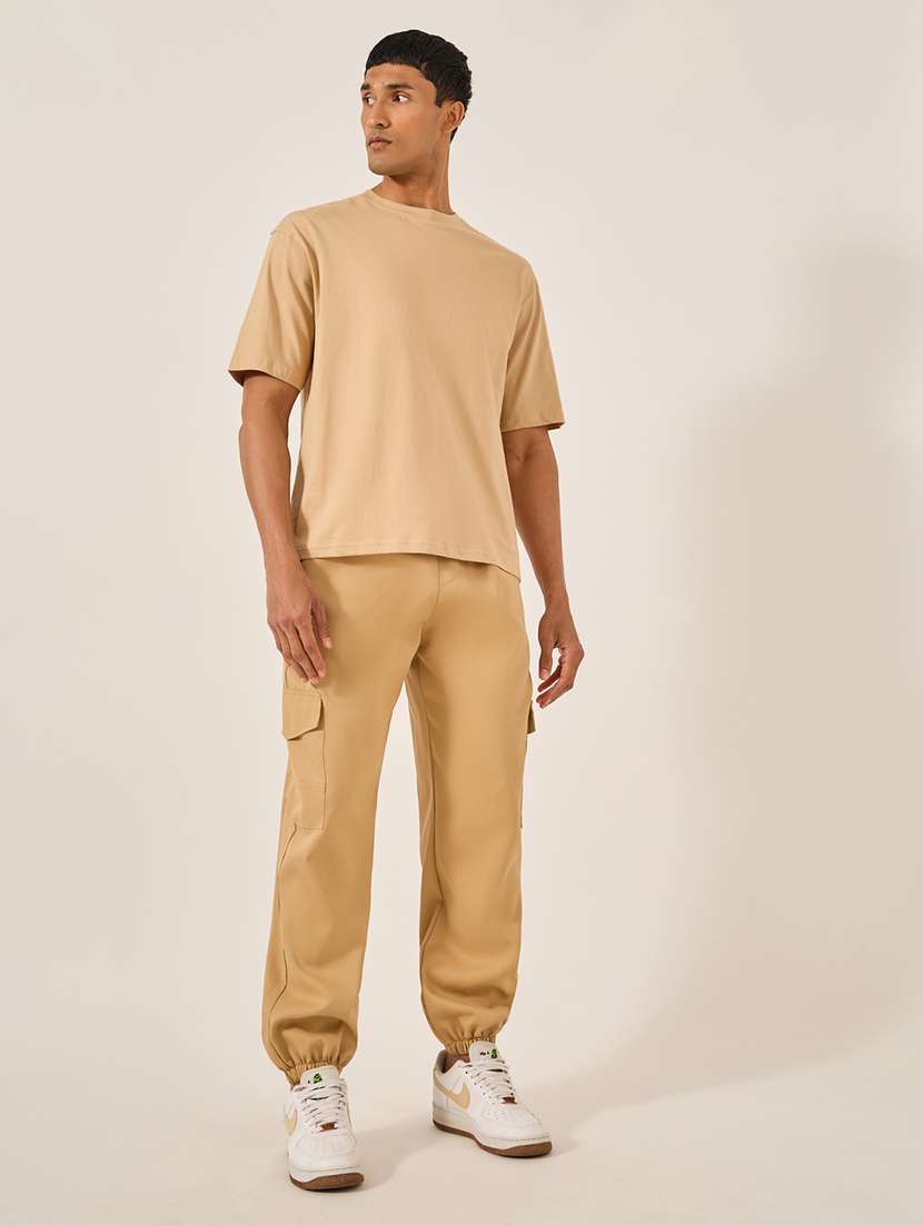 mene solid mid rise cargo jogger - 22174775 -  Standard Image - 2