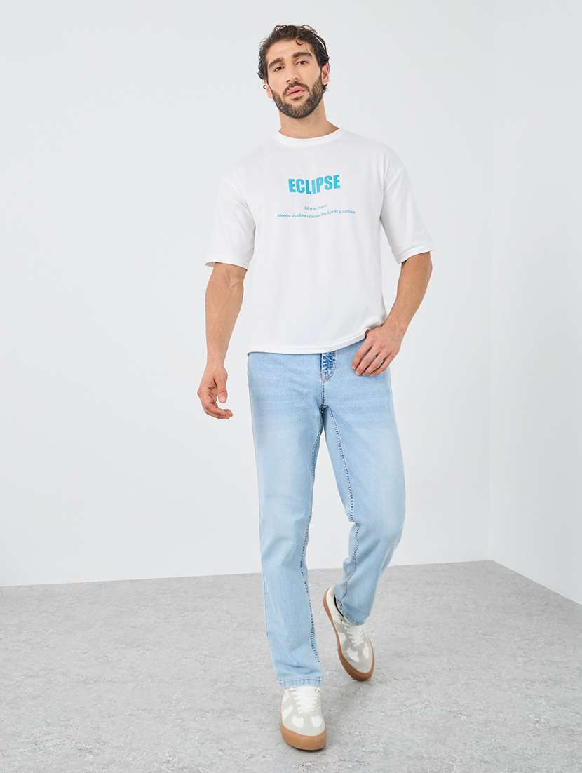 men washed mid rise relaxed fit jeans - 22174789 -  Standard Image - 2