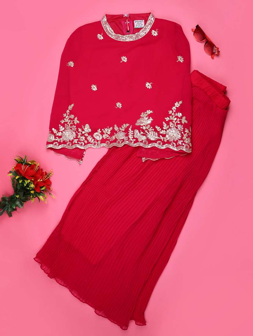 pink cotton full length sets coords set - 22174798 -  Standard Image - 2