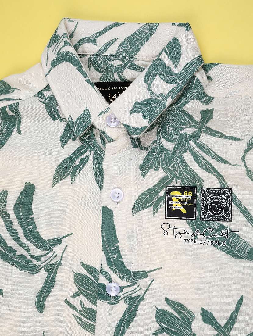 green cotton shirt - 22174816 -  Standard Image - 2