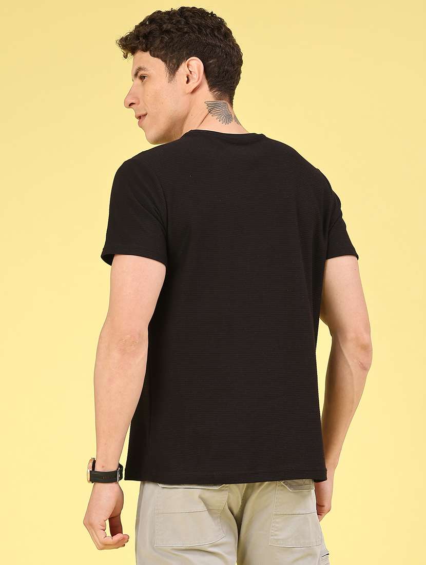 men textured short sleeve regular fit t-shirt - 22174979 -  Standard Image - 2