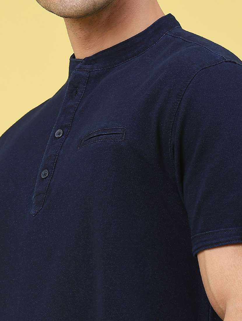 men solid short sleeve regular fit t-shirt - 22175003 -  Standard Image - 2