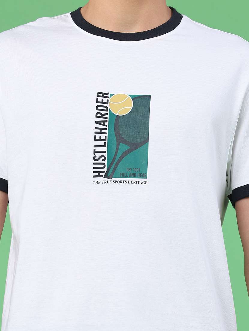 Men Printed Short Sleeve Regular Fit T-shirt - 22175040 -  Standard Image - 2