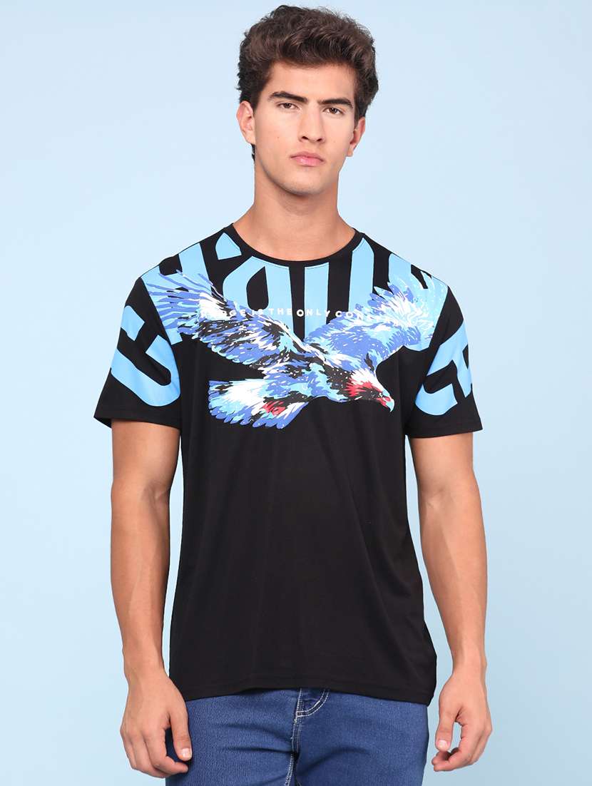 men printed short sleeves regular fit t-shirt - 22175052 -  Standard Image - 2