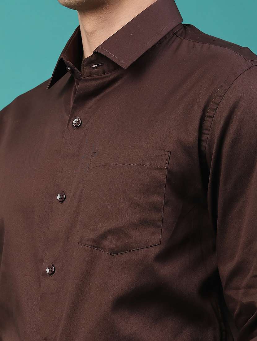 men solid long sleeve slim fit formal shirt - 22175292 -  Standard Image - 2