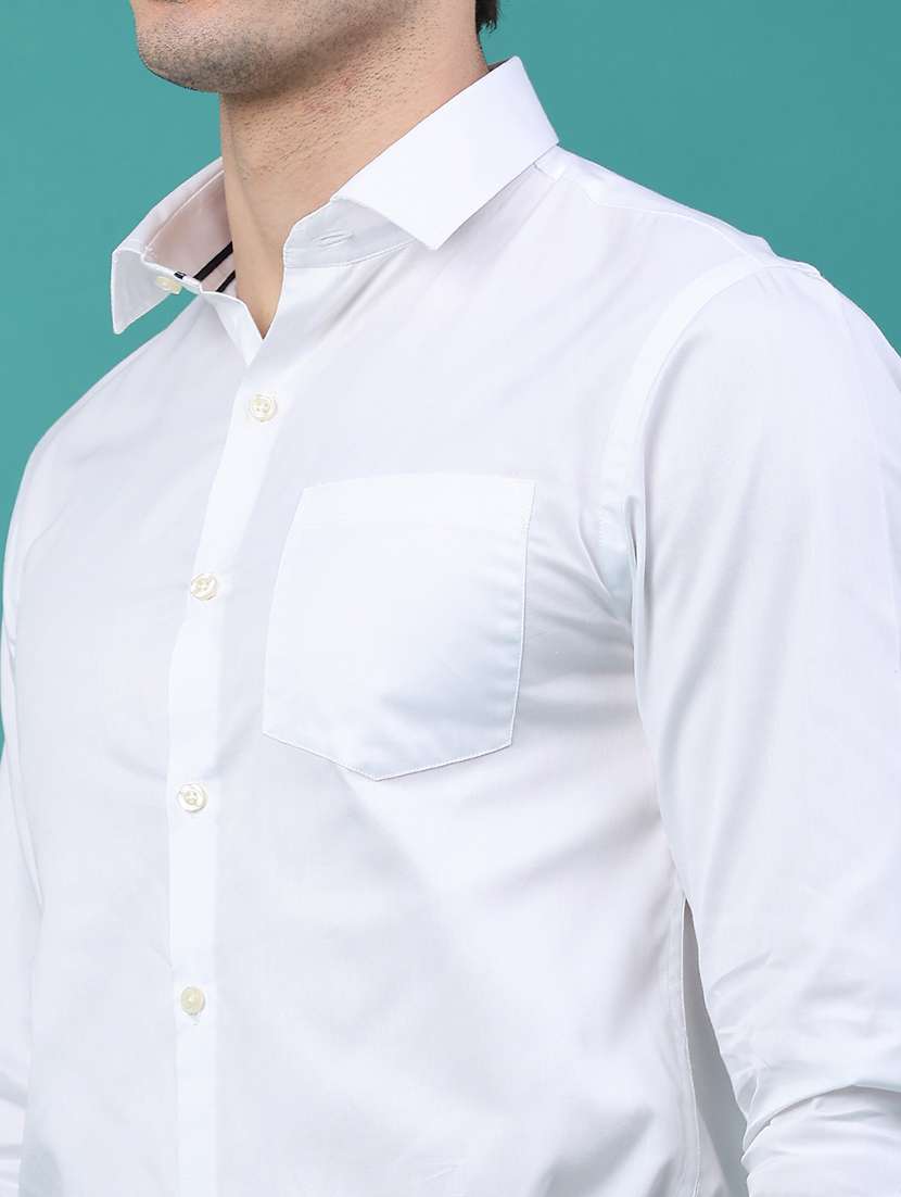 men solid long sleeve slim fit formal shirt - 22175293 -  Standard Image - 2