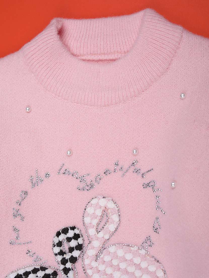 girls self designed long sleeve sweater - 22175374 -  Standard Image - 2