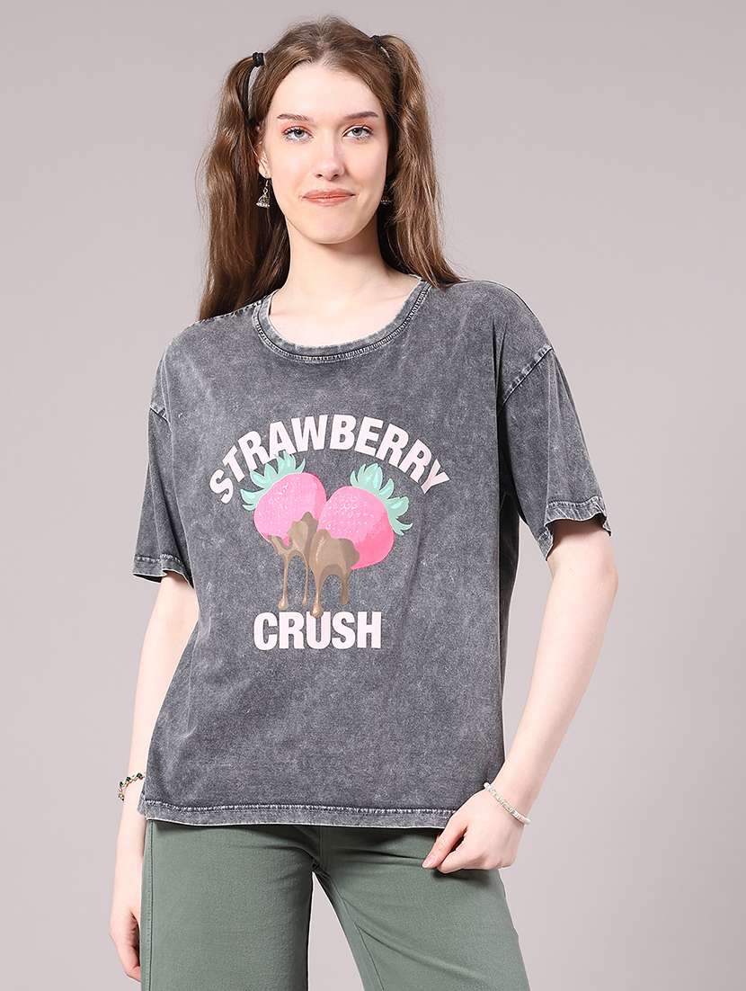 women printed short sleeve t-shirt - 22175411 -  Standard Image - 2