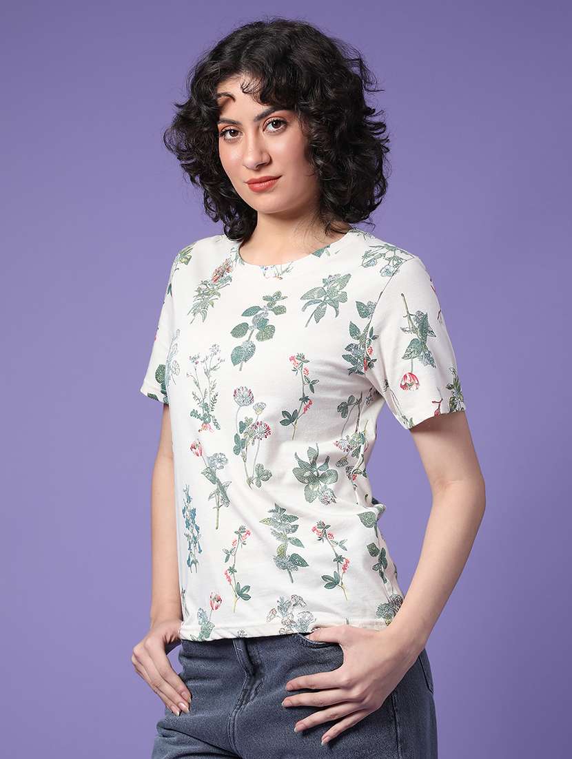 women printed short sleeve t-shirt - 22175430 -  Standard Image - 2