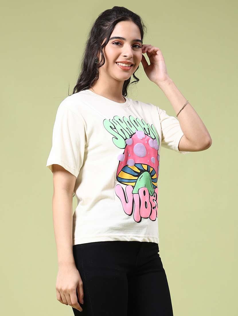 women printed short sleeve t-shirt - 22175441 -  Standard Image - 2