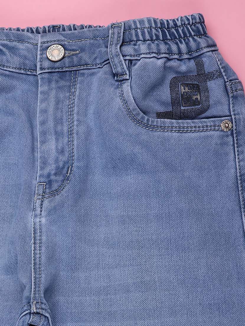 Boys Solid Mid Rise Jeans - 22175529 -  Standard Image - 2