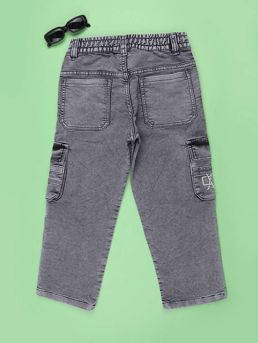 boys washed mid rise cargo pant - 22175683 -  Standard Image - 2