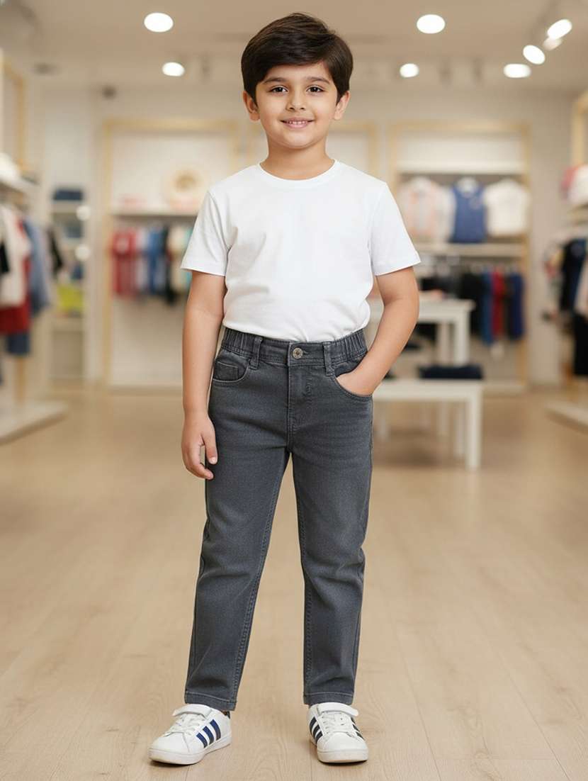 boys solid mid rise jenas - 22175697 -  Standard Image - 2
