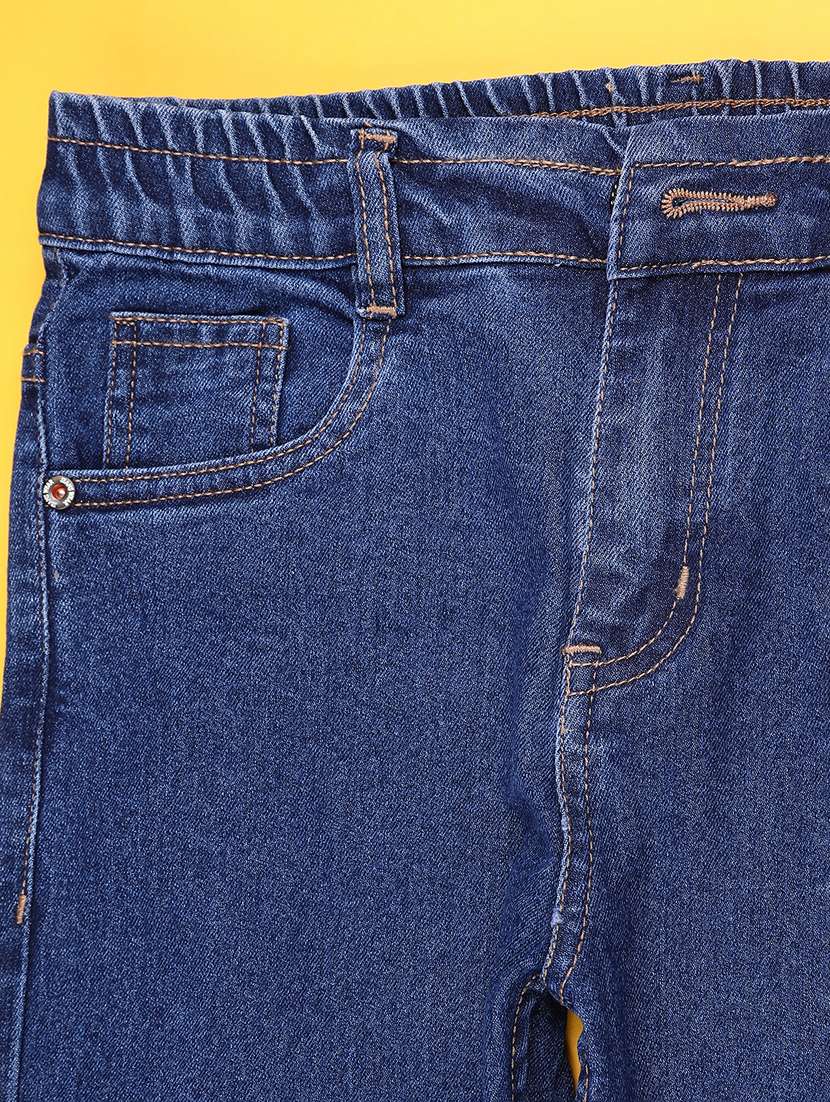 Girls Solid Mid Rise Slim Jean - 22175699 -  Standard Image - 2