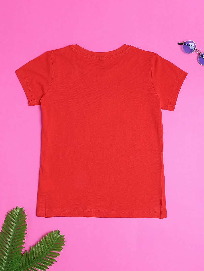 girls typography round neck tee - 22175791 -  Standard Image - 2