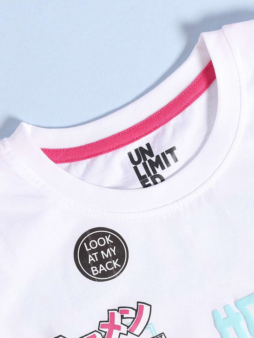 boys white cotton blend t-shirt - 22175802 -  Standard Image - 2