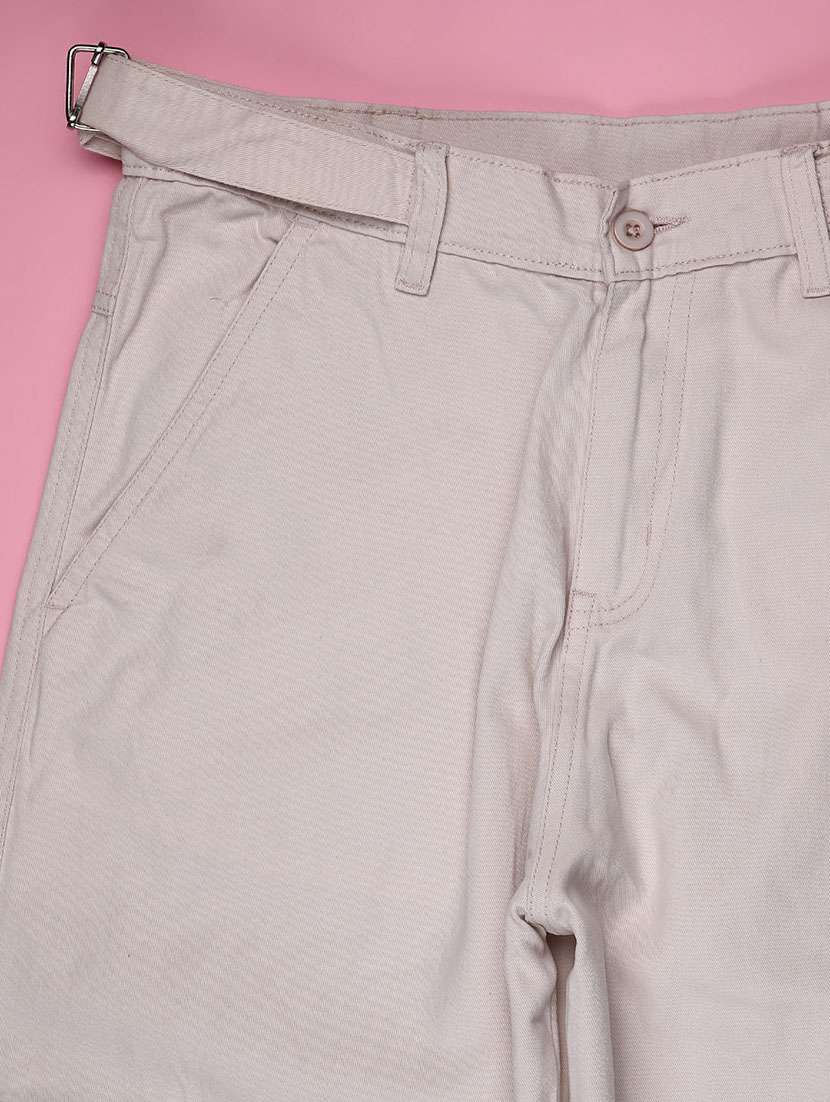 girls solid mid rise cargo - 22175868 -  Standard Image - 2