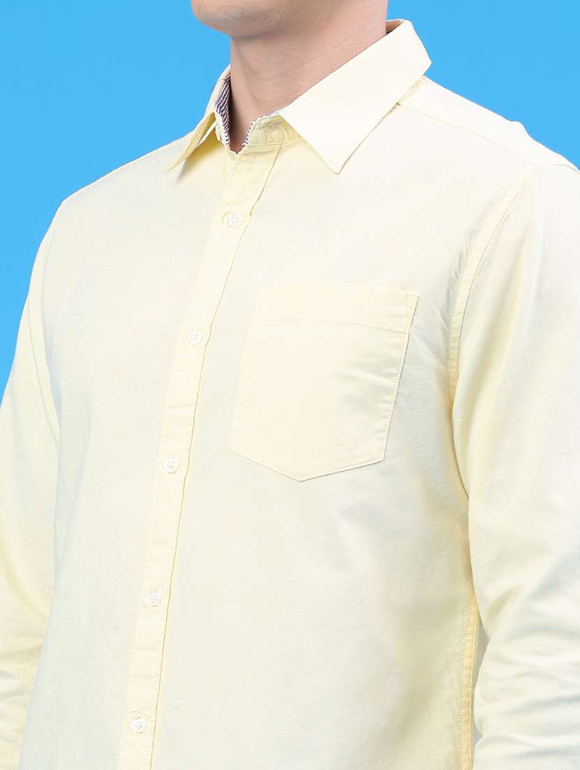 men solid long sleeve regular fit casual shirt - 22175885 -  Standard Image - 2