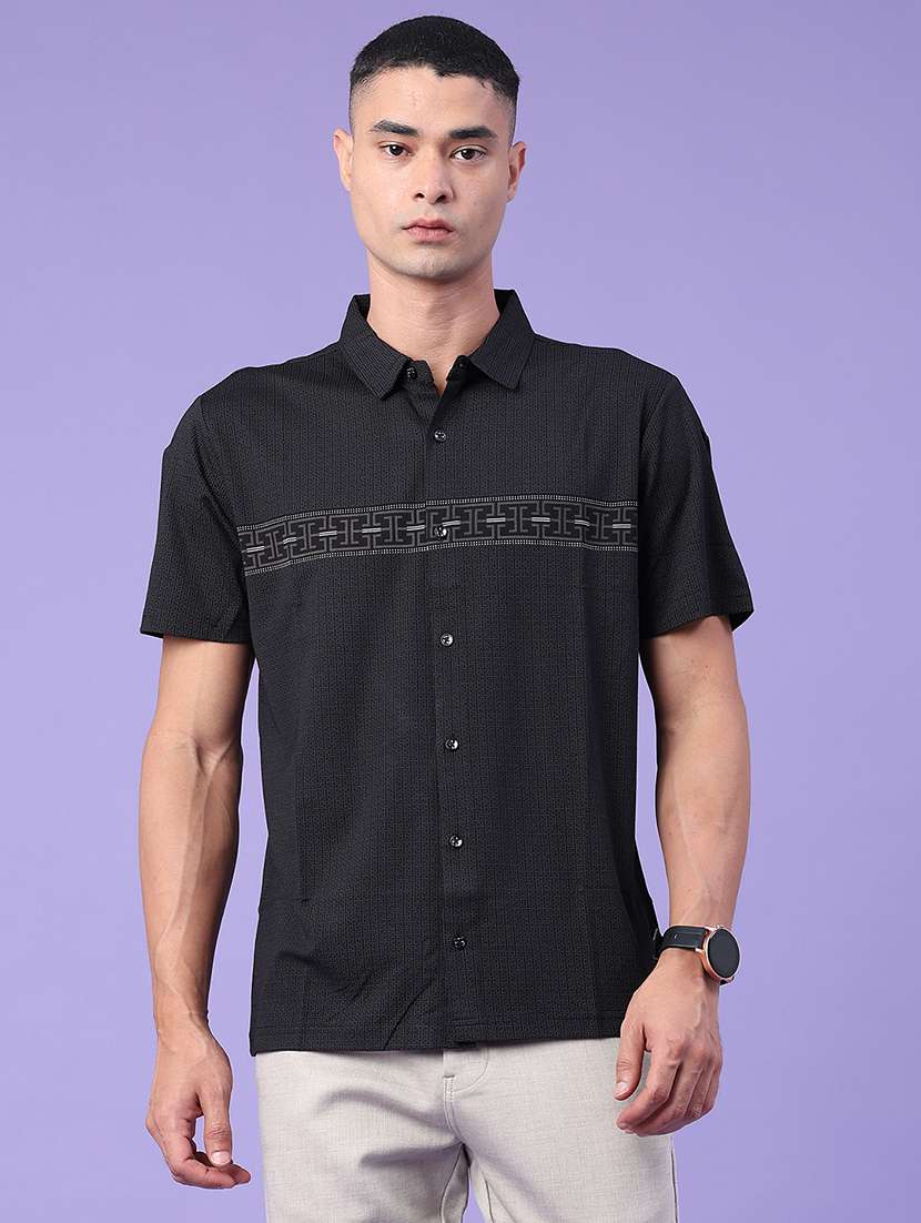 Men Printed Short Sleeves Casual Shirt - 22176215 -  Standard Image - 2