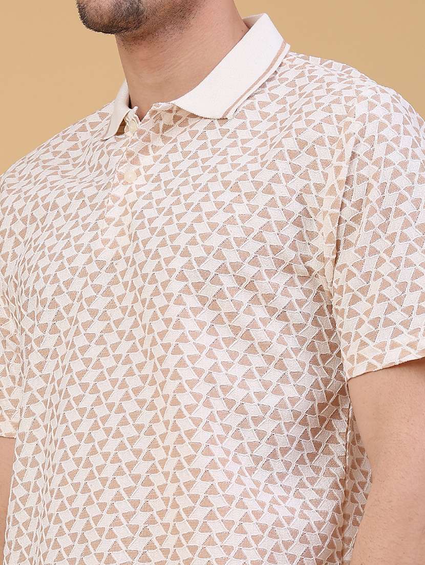 men printed short sleeve regular fit polo t-shirt - 22176232 -  Standard Image - 2