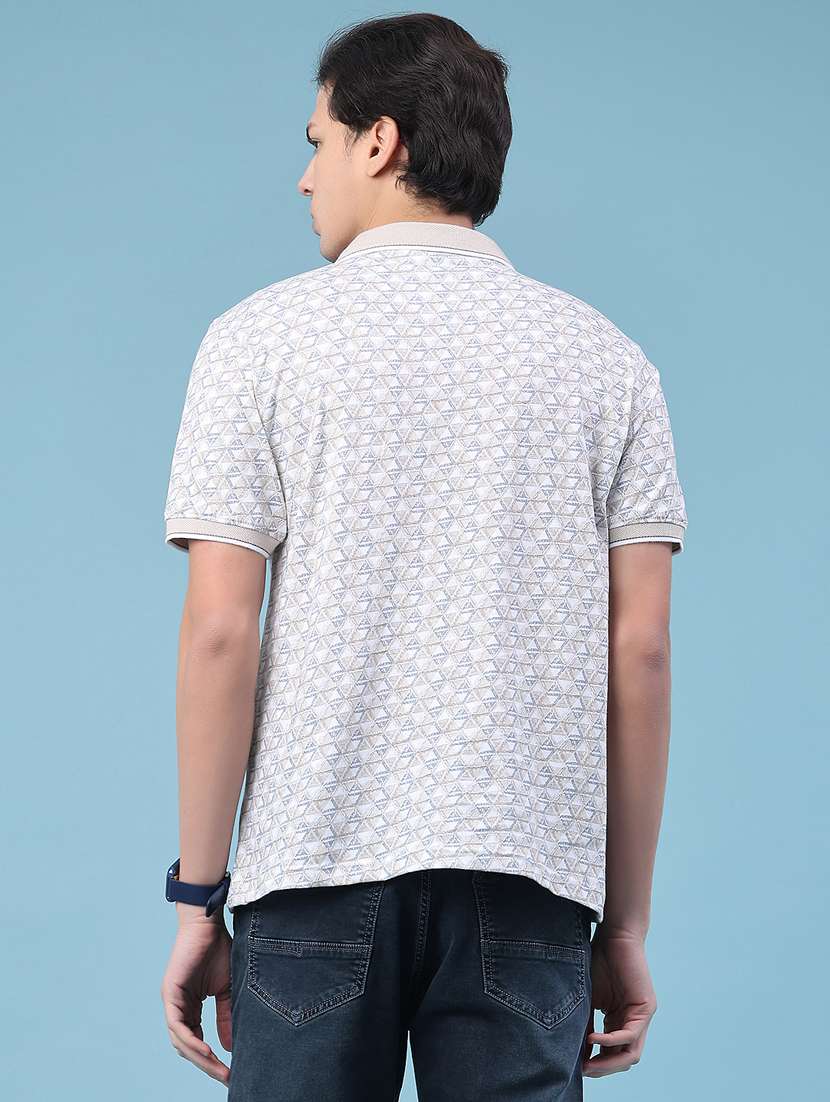 men printed short sleeve regular fit polo t-shirt - 22176251 -  Standard Image - 2