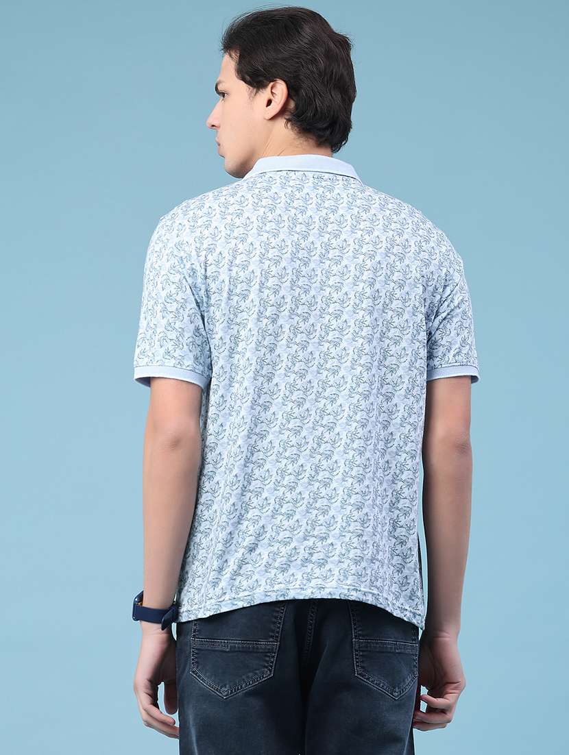 men printed short sleeve regular fit polo t-shirt - 22176254 -  Standard Image - 2