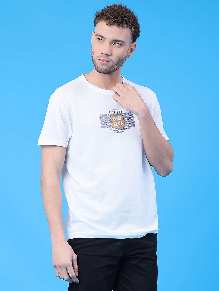 men printed short sleeve regular fit t-shirt - 22176255 -  Standard Image - 2