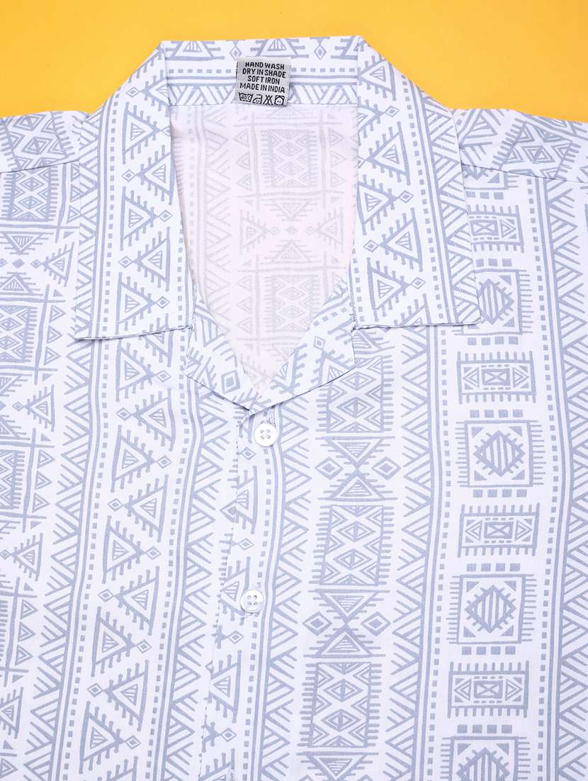 boys printed short sleeves shirt and shorts set - 22176382 -  Standard Image - 2