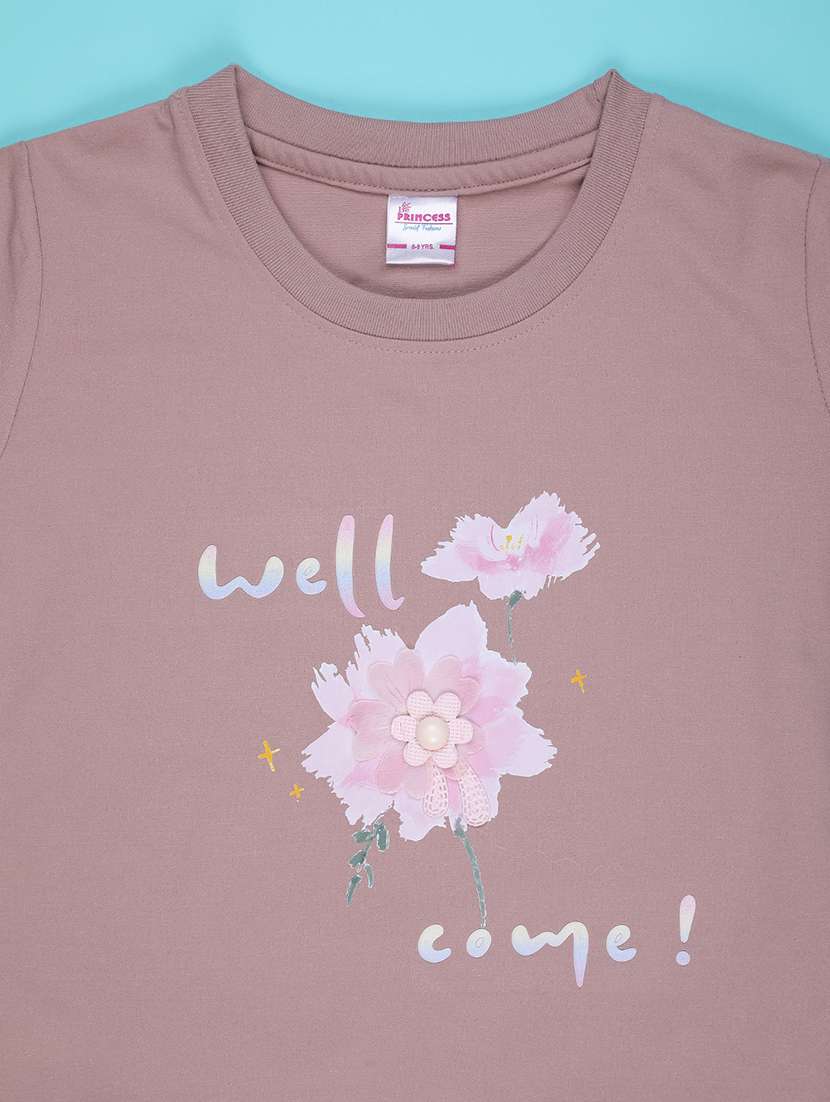 girls printed short sleeve tee - 22176390 -  Standard Image - 2